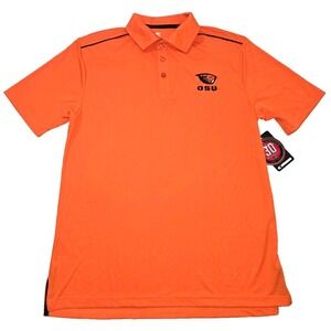 Colosseum Athletics Oregon State University Polo Shirt Men's S Orange‎ NWT